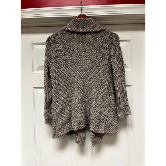J. Jill Light Brown Shawl Collar Loose Weave Cardigan Sweater sz PS EUC - Picture 6 of 7